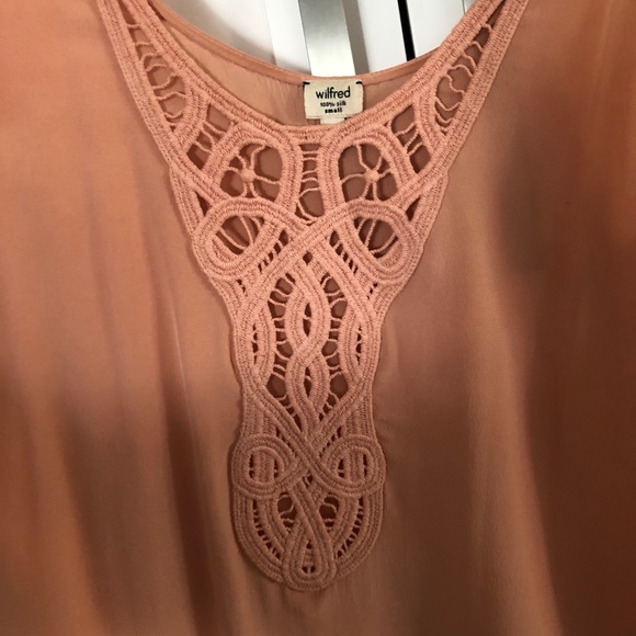 Aritzia Wilfred Silk Dress Pink Small - Picture 5 of 6